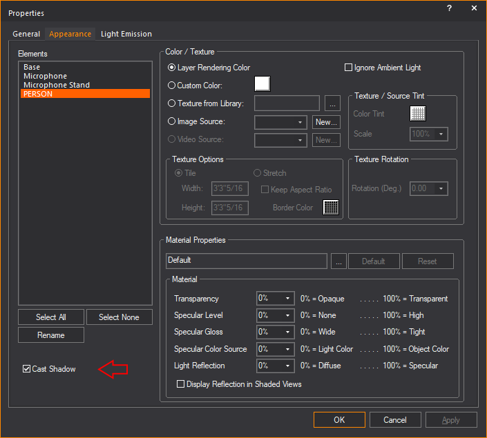 Cast shadows 3ds max где находится